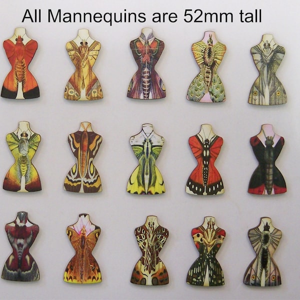 15 X Dressmakers Dummies with  Butterfly connection