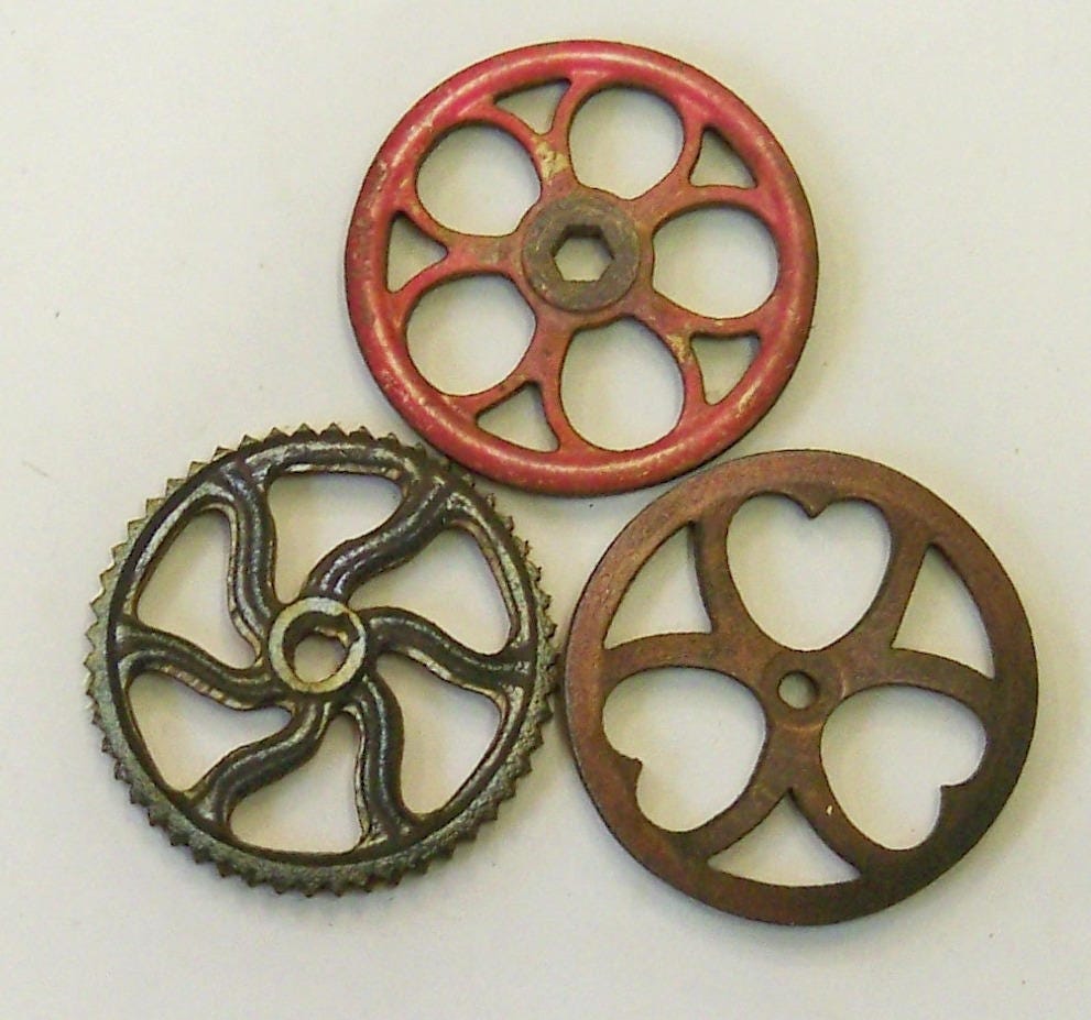 GEARS COGS and PULLEY'S. Set 1 Pkt. of 11 wood cut Etsy