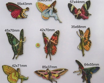Butterfly Fairies.  Flappers with wings. This is a collection of 9 ladies on the wing