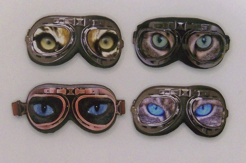 FLYING GOGGLES A pack of 12 cutouts