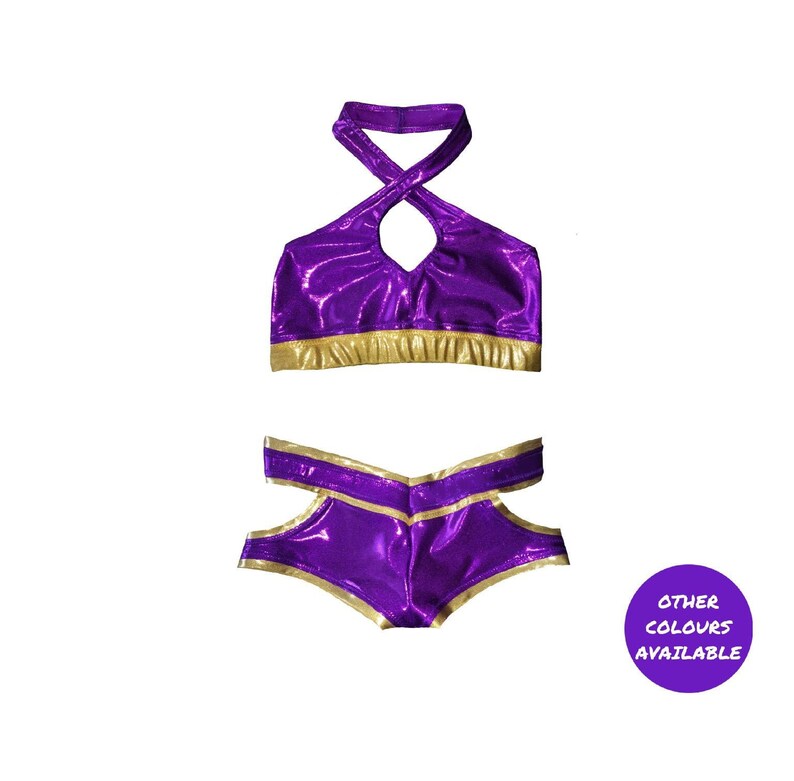 Pro Wrestling Gear Womens Crop Top and Booty shorts Zelina Etsy