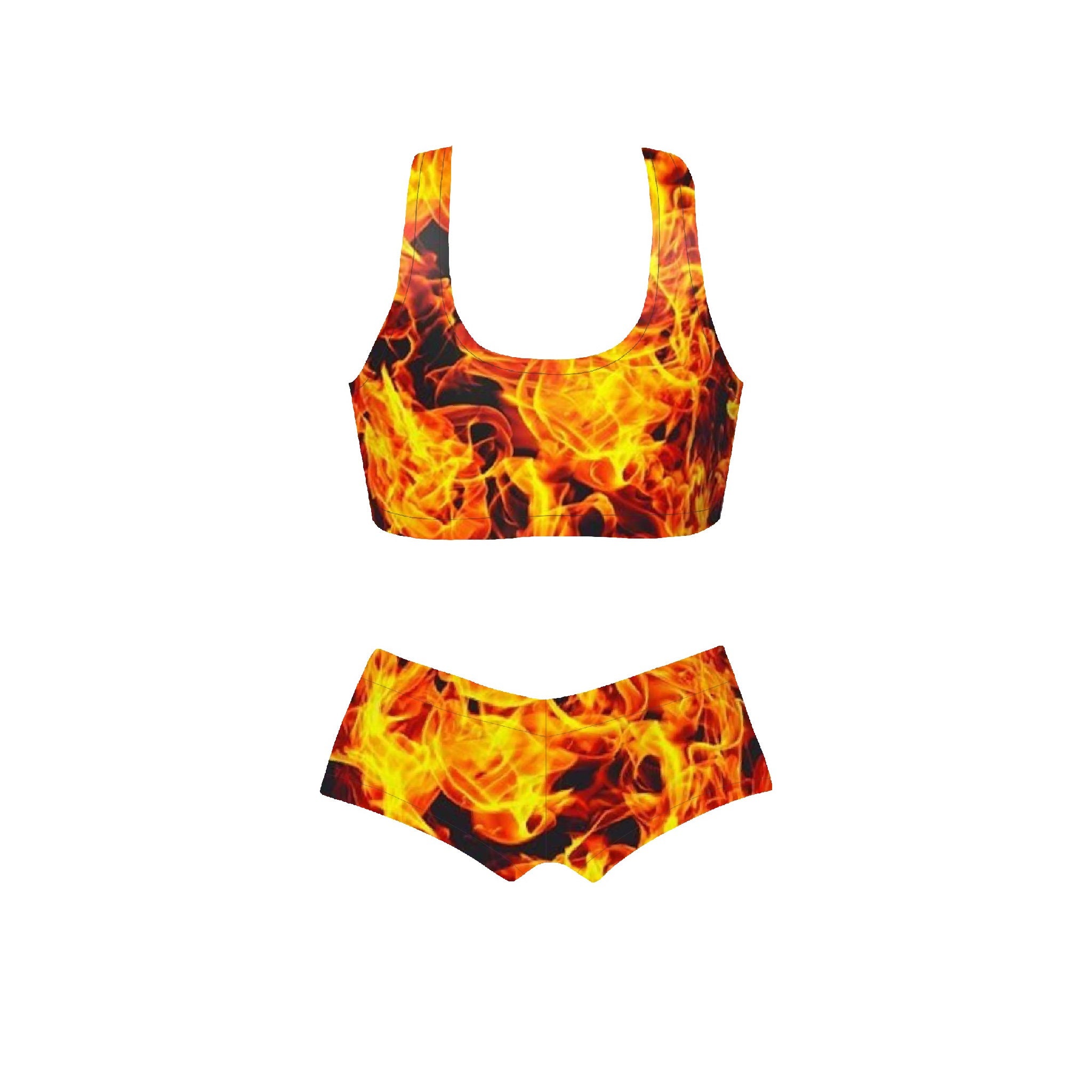 Pro Wrestling Gear Crop Top and Booty 