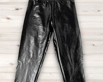 Pro Wrestling Gear Tights Wet Look Spandex Men’s Wrestling Long Tights Shiny  Leather Look * Wet Look Wrestling Gear * Made To Order