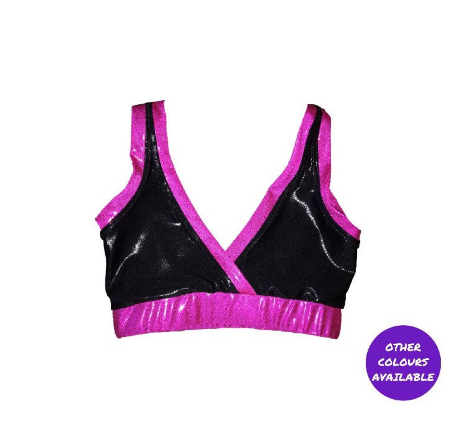 Pro Wrestling Gear Womens Crop Top Sparkly Crossover Crop Top Etsy