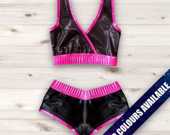 Pro Wrestling Gear Women’s Crop Top and Booty shorts * Alexa  Style * Wrestling Spandex * Wrestling Gear * Made To Order