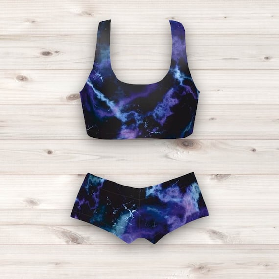Pro Wrestling Gear Crop Top and Booty Shorts Womens Wrestling Gear