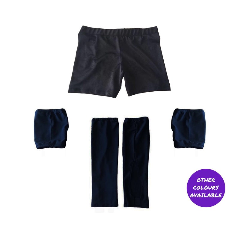 Pro Wrestling Gear Biker Shorts Knee Pad Covers and Kickpad Etsy