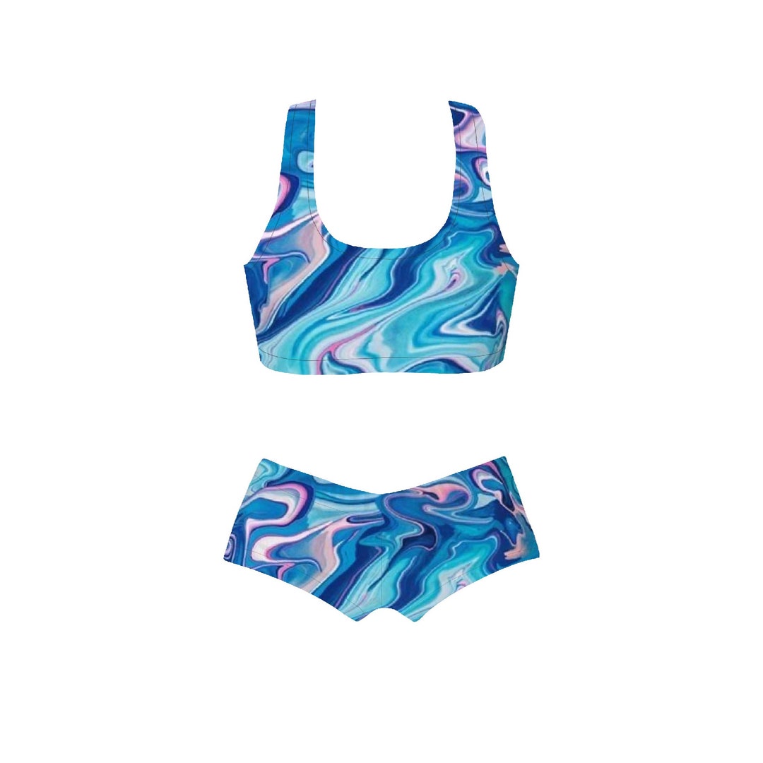 Pro Wrestling Gear Crop Top and Booty Shorts Womens Wrestling Etsy UK