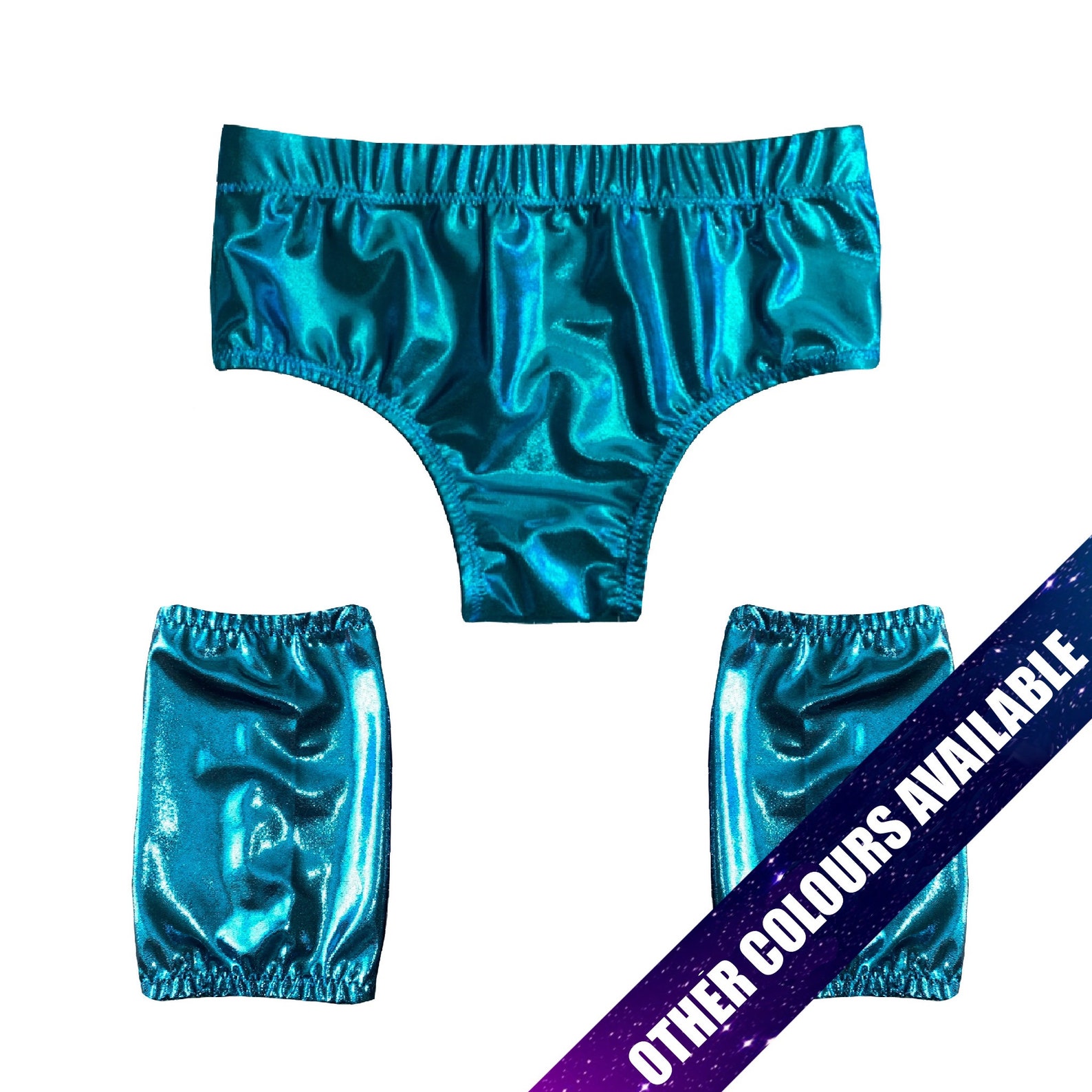 Pro Wrestling Gear Trunks and Knee Pad Covers Set Sparkly Etsy