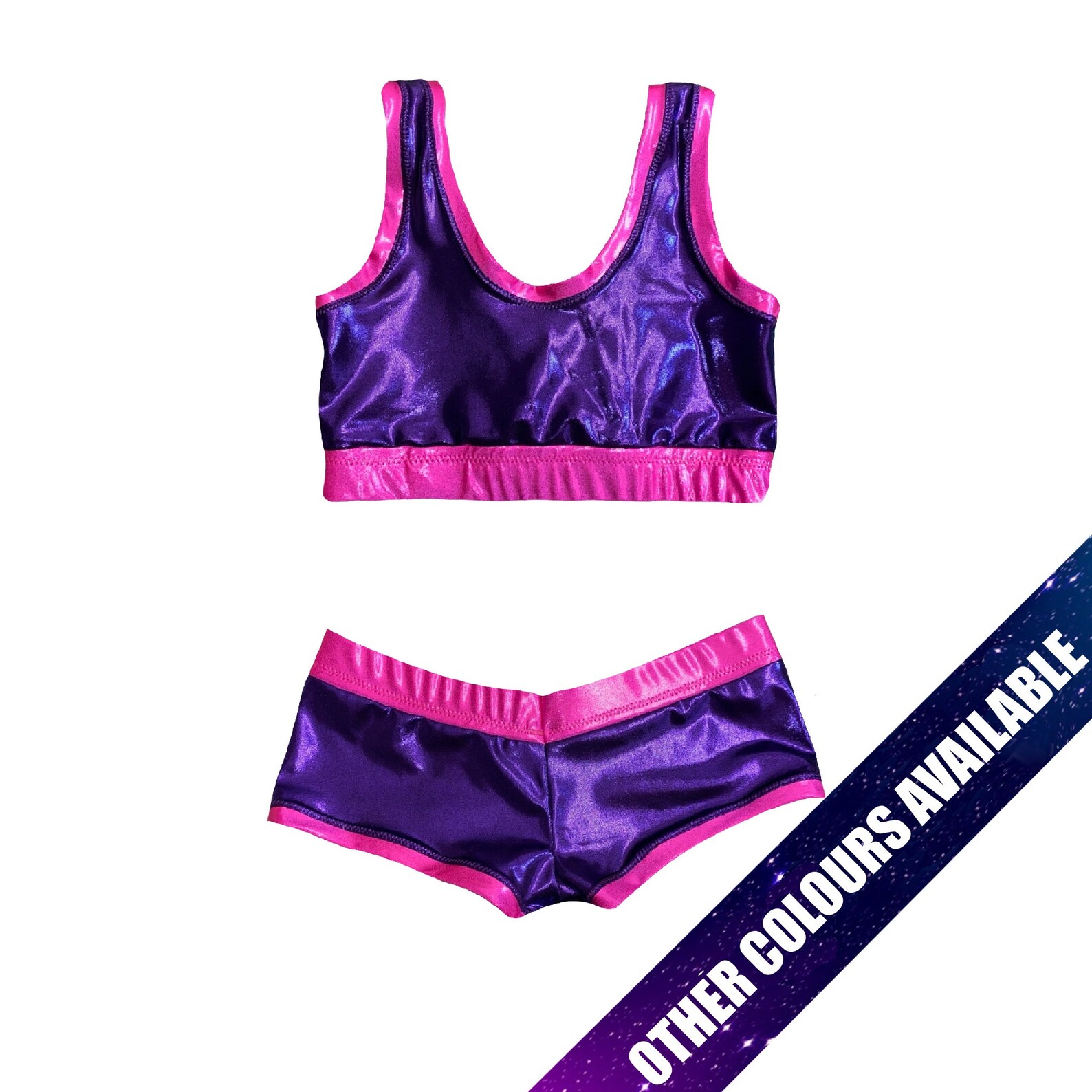 Pro Wrestling Gear Womens Crop Top and Booty Shorts Sparkly Etsy