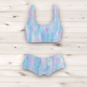 Pro Wrestling Gear Crop Top and Booty Shorts Women’s Wrestling Gear Girl’s Wrestling Gear  Style