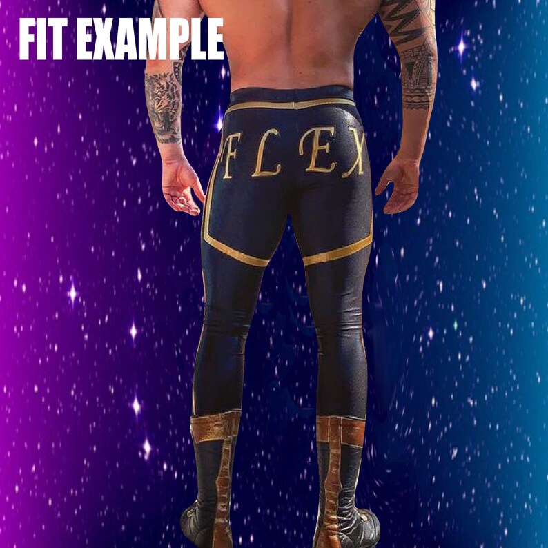 Pro Wrestling Gear Tights CUSTOM Coloured Waistband Spandex Etsy New