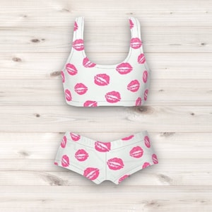 Pro Wrestling Gear Crop Top and Booty Shorts Women’s Wrestling Gear Girl’s Wrestling Gear  Style