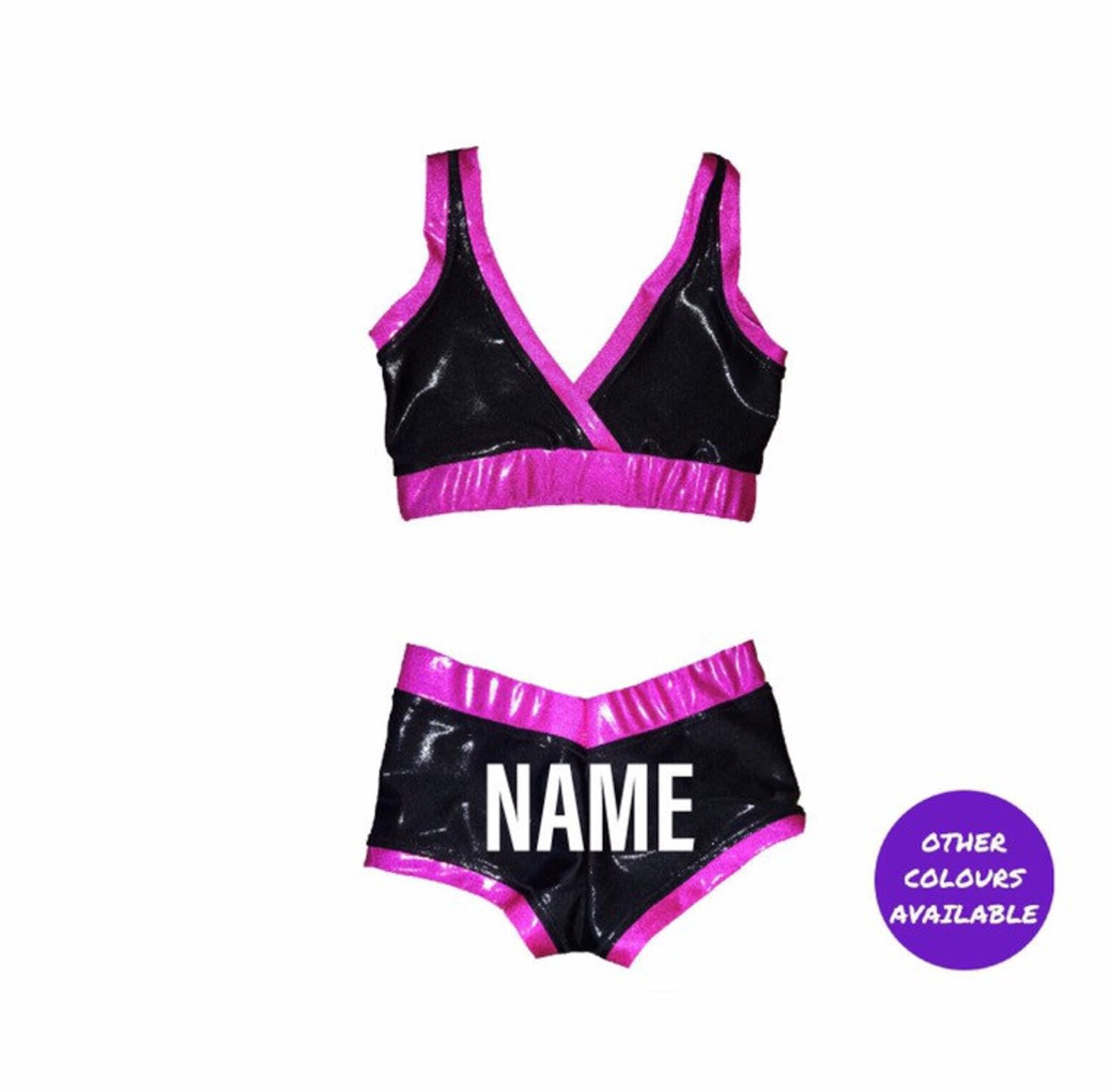 Pro Wrestling Gear Womens Crop Top and Booty Shorts Set Etsy