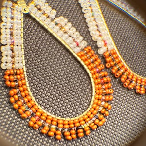 Autum Glow Beaded Earrings