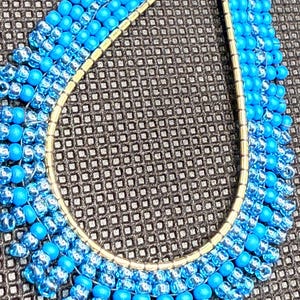 Ocean Teardrop Beaded Earrings