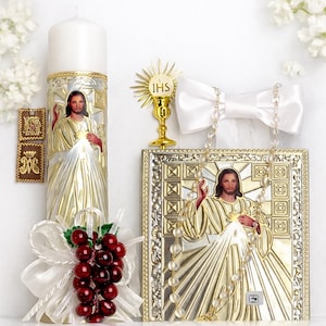 First communion candle set vela para primera communion