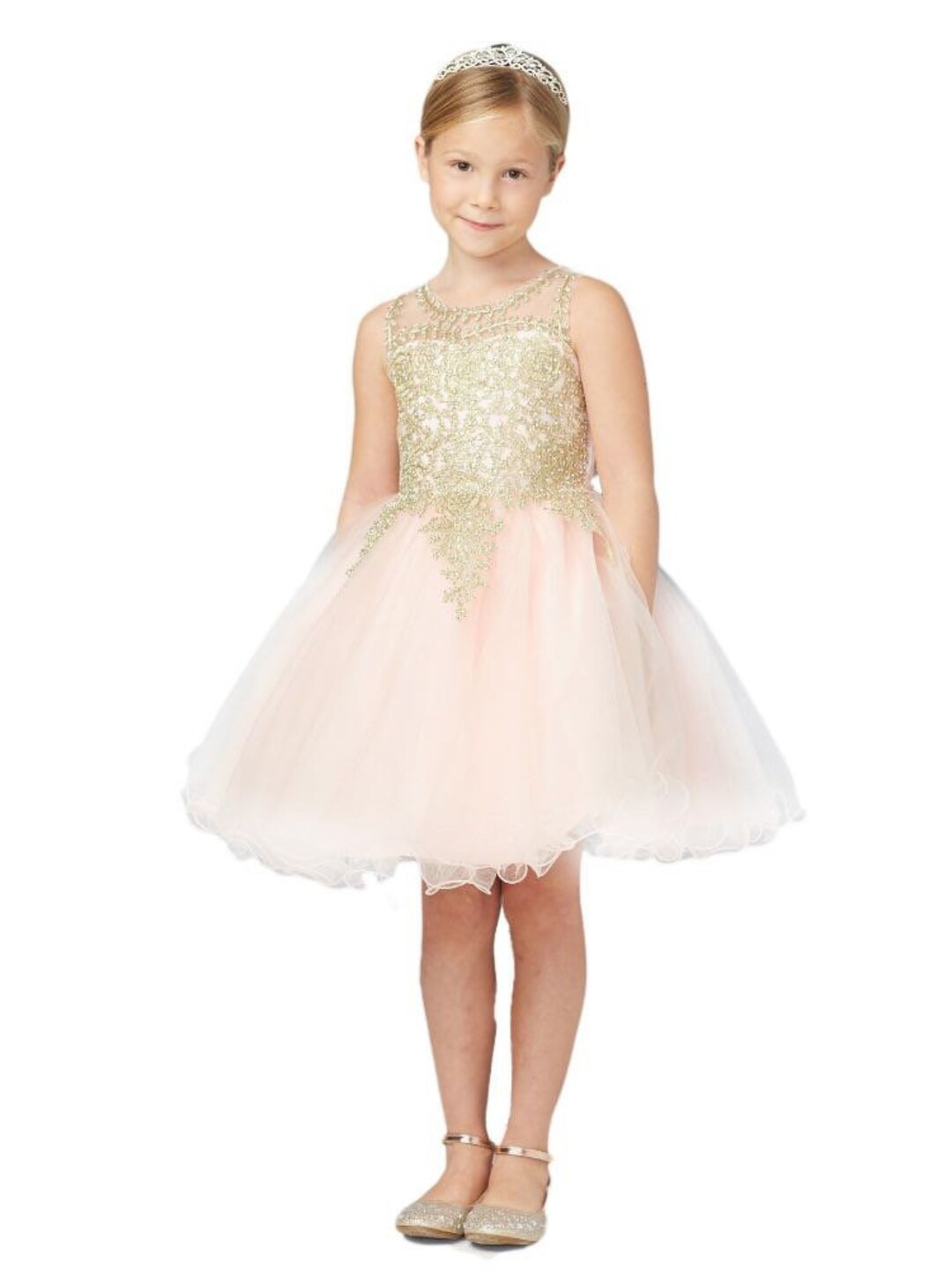 Flower Girl Dress Wedding Bridesmaid Evening Party Gown for Girls Pageant
