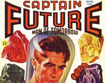 Captain Future - Magazin Cover Art - 24-Tauschkarten Set