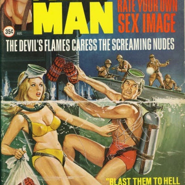 NEW MAN Pulp Magazine Cover Art - Ensemble de 16 cartes à collectionner - Collection Pulp Fiction Sweat Mag Adventure pour hommes avec pochettes de cartes GRATUITES