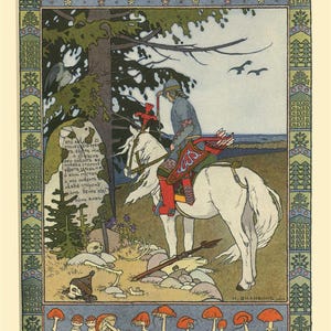 Ivan Bilibin - Colección de 24 cartas coleccionables de arte e ilustraciones