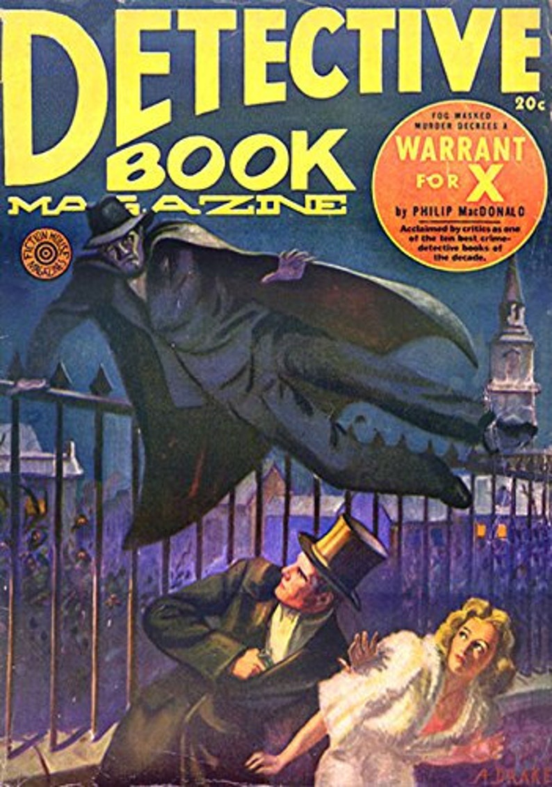 Detective Book Magazine Pulp Cover Art 24 Trading Cards Etsy