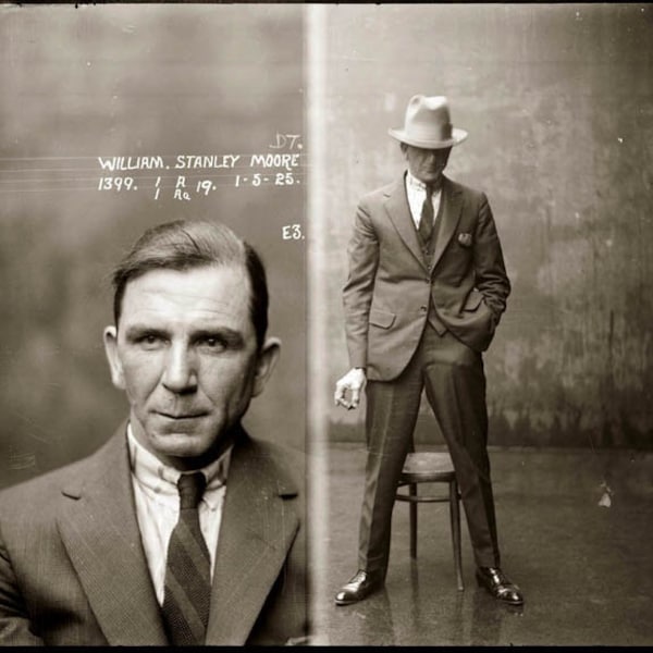 Fotos clásicas de Mugshot - Fotografía vintage - Juego de 40 postales - SIN duplicados