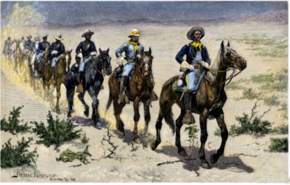 The Buffalo Soldiers - 8 Trading Cards Set - Historical Photos and Paintings