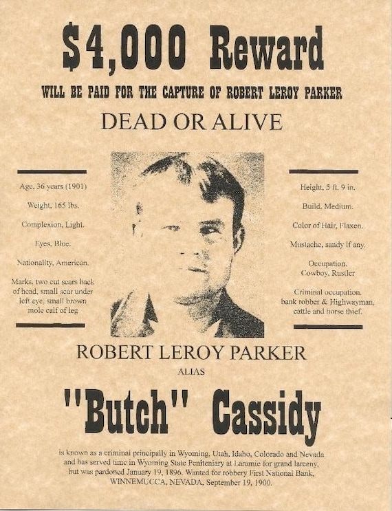 Wanted Posters of the Wild West - 8 Trading Cards Set - NO