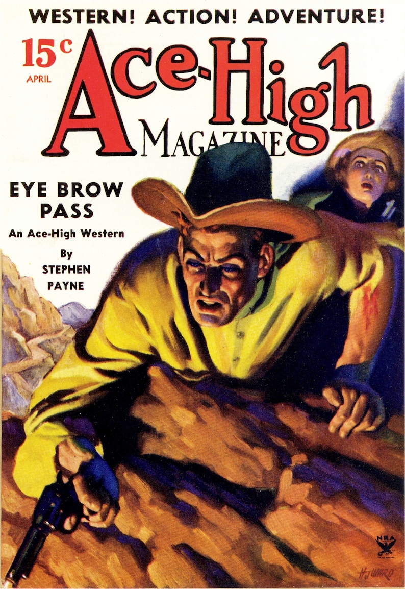 Hugh Joseph Ward Pulp Art and Illustrations 24 Trading Cards Set Classic Cover Art Sci Fi Western Detective Pulp Fiction image 5