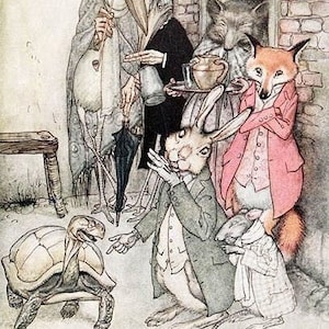 Favole di Esopo - Arte classica e illustrazioni - Set da 40 carte collezionabili