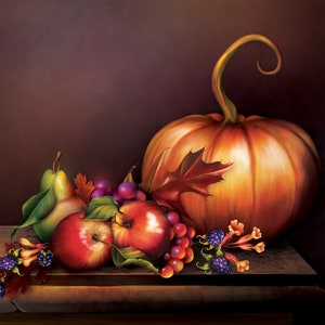 Cosecha pintada digitalmente otoño otoño diseño temático recurso Scrapbooking Kit Cardmaking Kit Clip Art