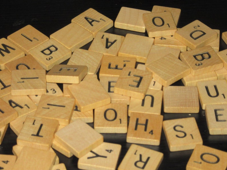 Individual Scrabble letter tiles Authentic Scrabble Tiles Etsy