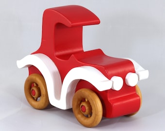 Coche de juguete de madera: Hecho a mano en EE. UU.