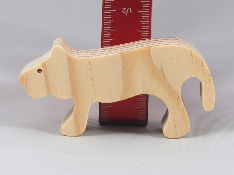 Handmade Wood Toy Lion Cutout Female Lioness Unfinished, Ready To Paint from my Itty Bitty Animal Collection