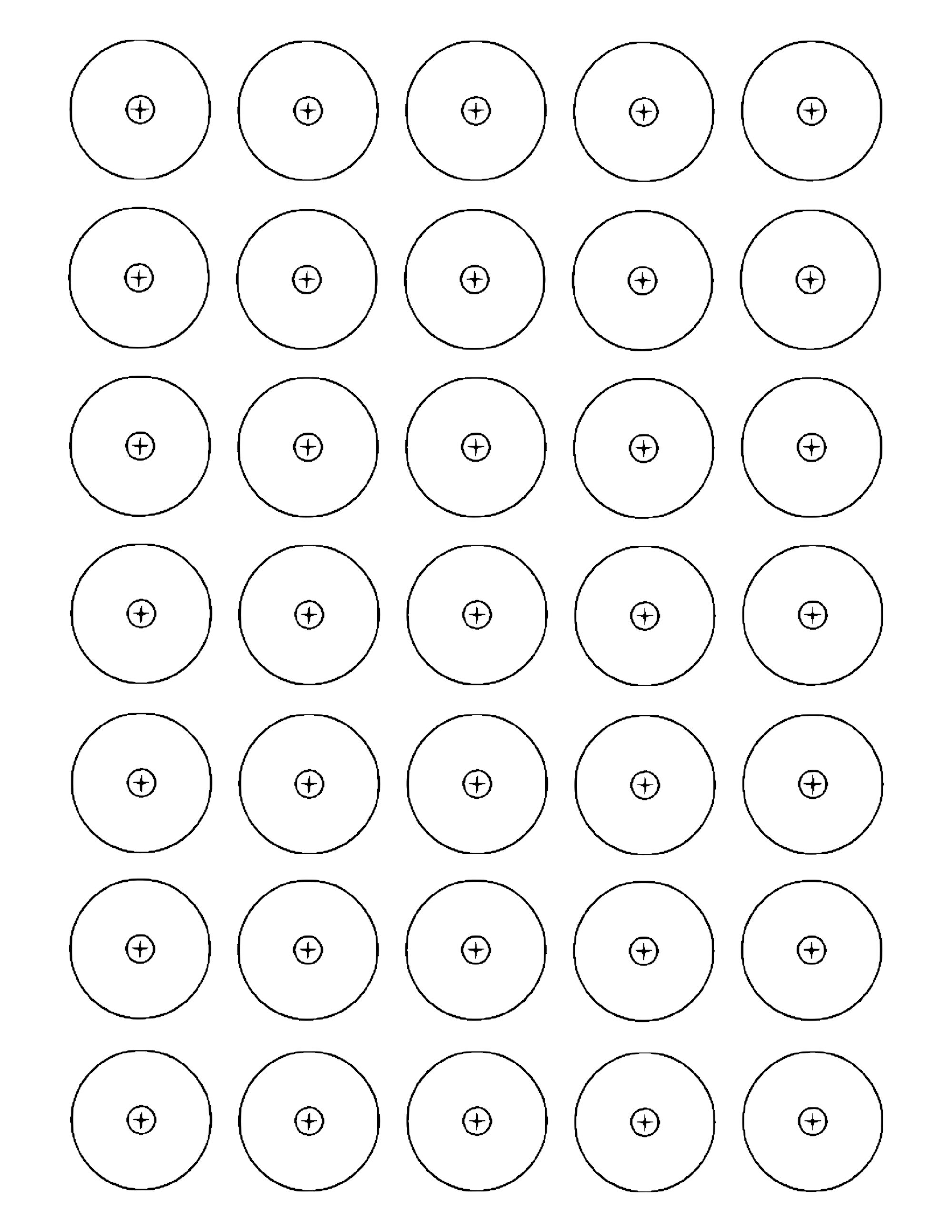 Printable 1.25-inch Wheel Pattern For Cutting Wooden Wheels | Etsy