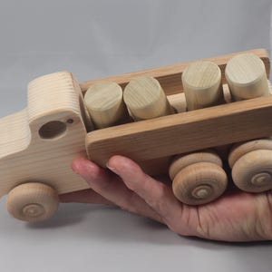 Handmade Wooden Toy Lorry Truck: Easy Five Truck Fleet Collection image 20