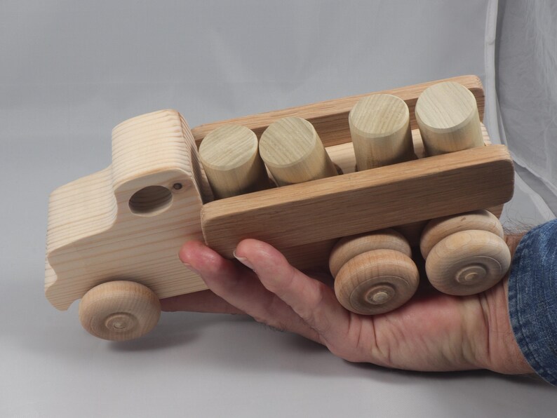 Handmade Wooden Toy Lorry Truck: Easy Five Truck Fleet Collection image 20