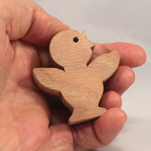 Handmade Wood Toy Singing Bird Cutout Unpainted Ready To Paint Freestanding From My Itty Bitty Animal Collection