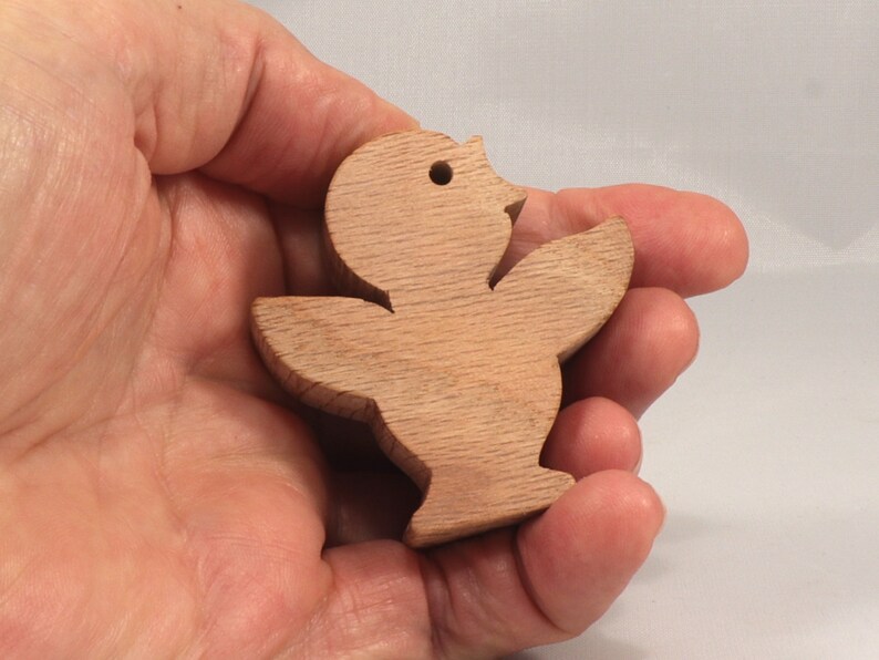 Handmade Wood Toy Singing Bird Cutout Unpainted Ready To Paint Freestanding From My Itty Bitty Animal Collection