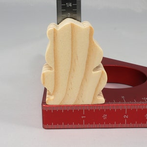 Handmade Wooden Toy Frog Cutout, Unfinished, Unpainted, Paintable, Ready to Paint, Freestanding, Chunky, and Stackable
