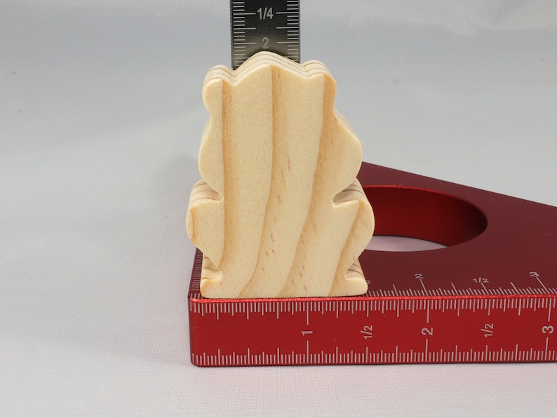 Handmade Wooden Toy Frog Cutout, Unfinished, Unpainted, Paintable, Ready to Paint, Freestanding, Chunky, and Stackable