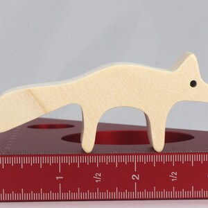 Handmade Wood Toy Fox Cutout Unfinished Freestanding Stackable Ready to Paint from My Itty Bitty Animal Collection