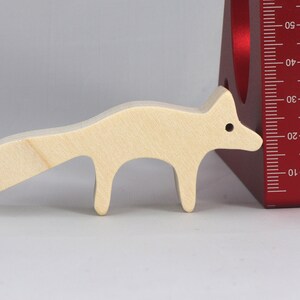 Handmade Wood Toy Fox Cutout Unfinished Freestanding Stackable Ready to Paint from My Itty Bitty Animal Collection