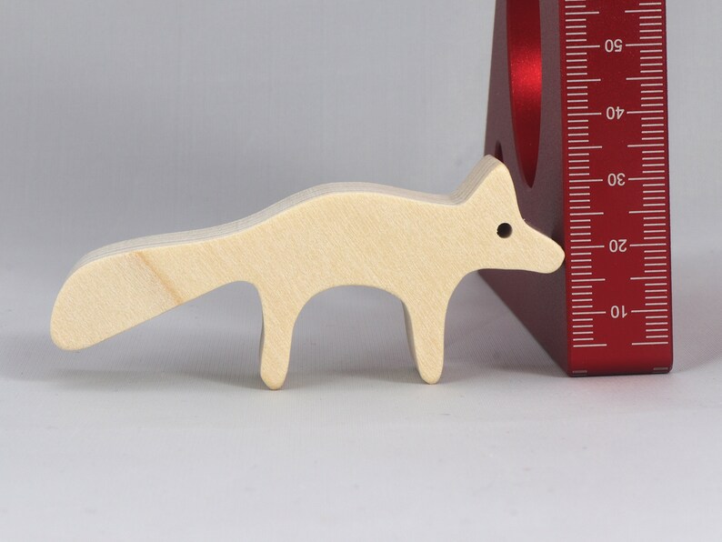 Handmade Wood Toy Fox Cutout Unfinished Freestanding Stackable Ready to Paint from My Itty Bitty Animal Collection