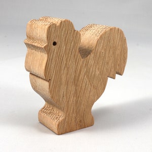 Wood Toy Rooster/Chicken Blank Cutout, Handmade, Unfinished, Unpainted, Paintable, and Ready to Paint From My Itty Bitty Animal Collection