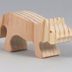 Handmade Wood Toy Lion Cutout Female Lioness Unfinished, Ready To Paint from my Itty Bitty Animal Collection