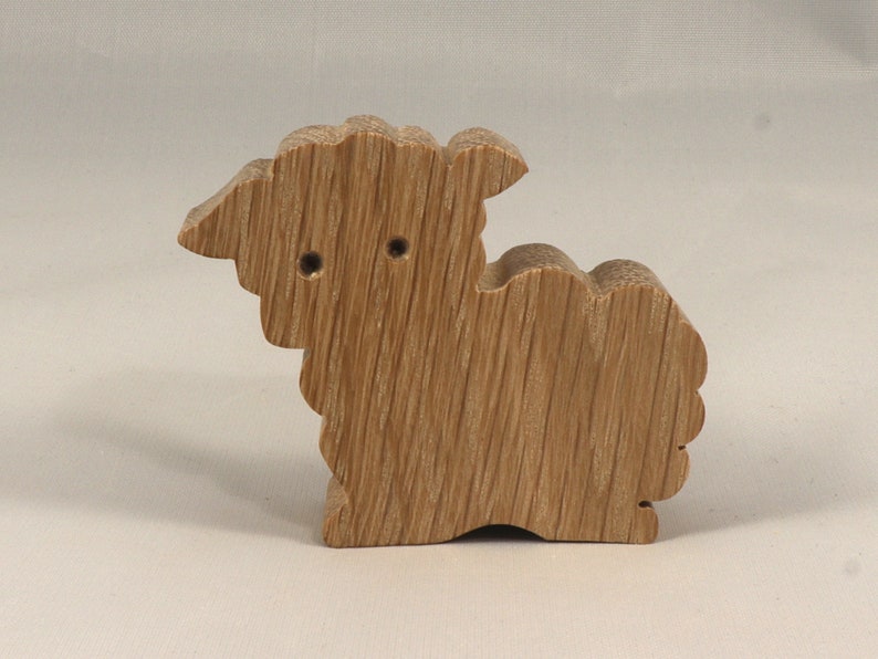 Handmade Wood Toy Lamb Sheep Cutout Unpainted, Paintable, Ready To Paint Freestanding Stackable From My Itty Bitty Animal Collection