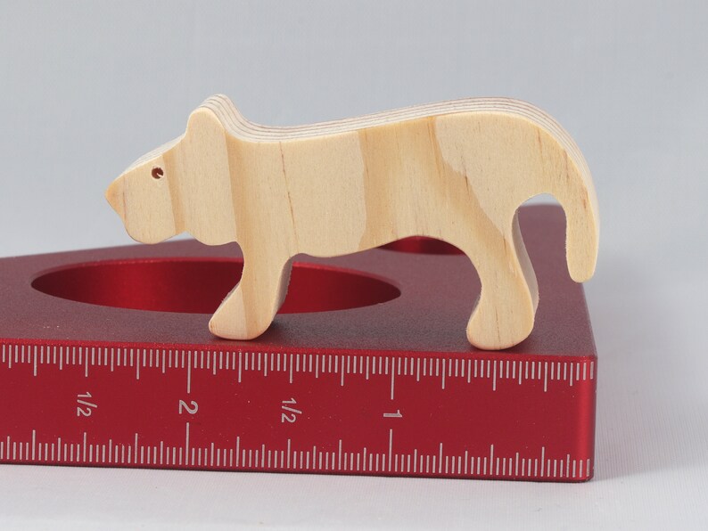 Handmade Wood Toy Lion Cutout Female Lioness Unfinished, Ready To Paint from my Itty Bitty Animal Collection