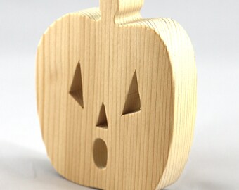 Halloween Jack-O-Lantern Unpainted Freestanding for Decoration, Toys, or Crafts